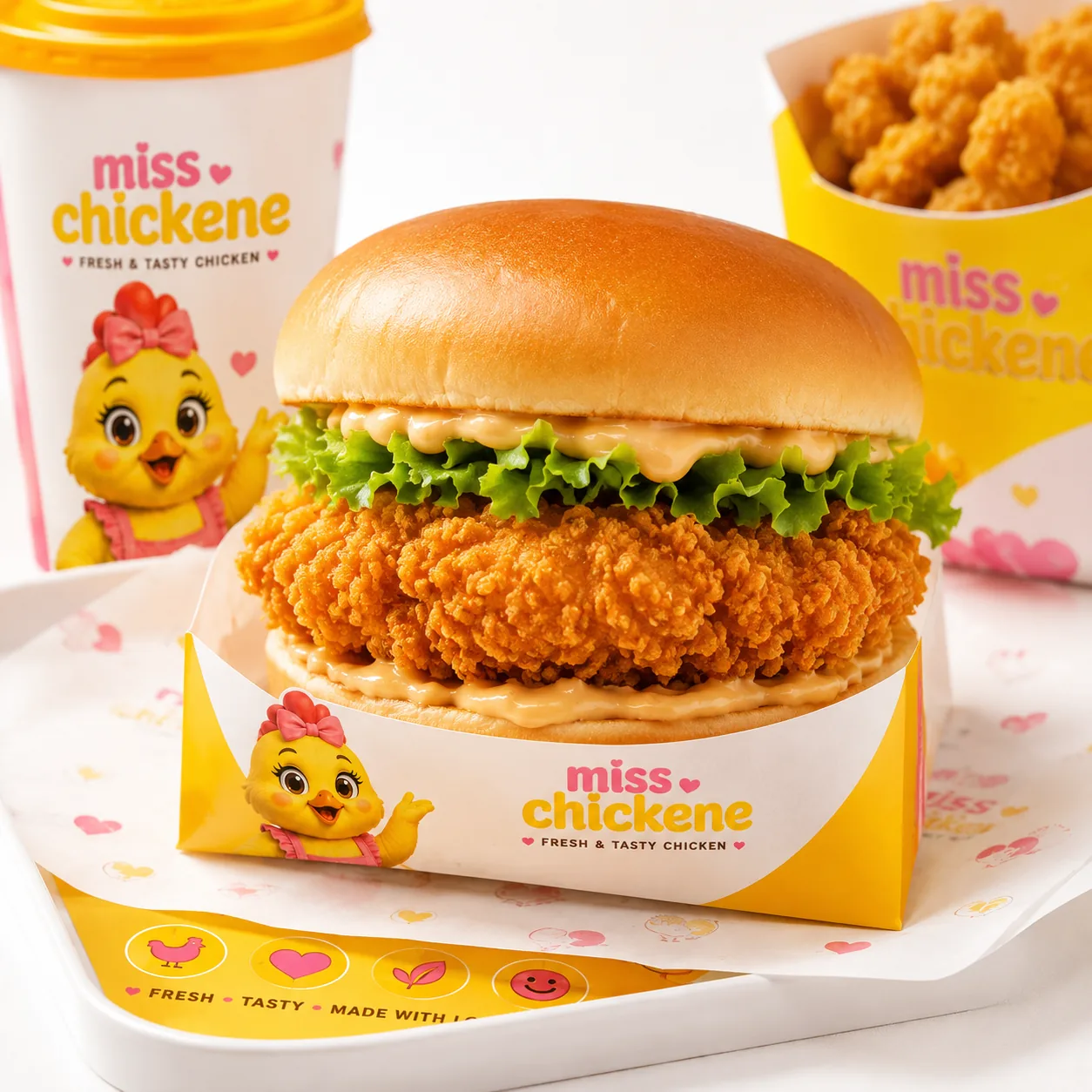 miss chickene chicken burger