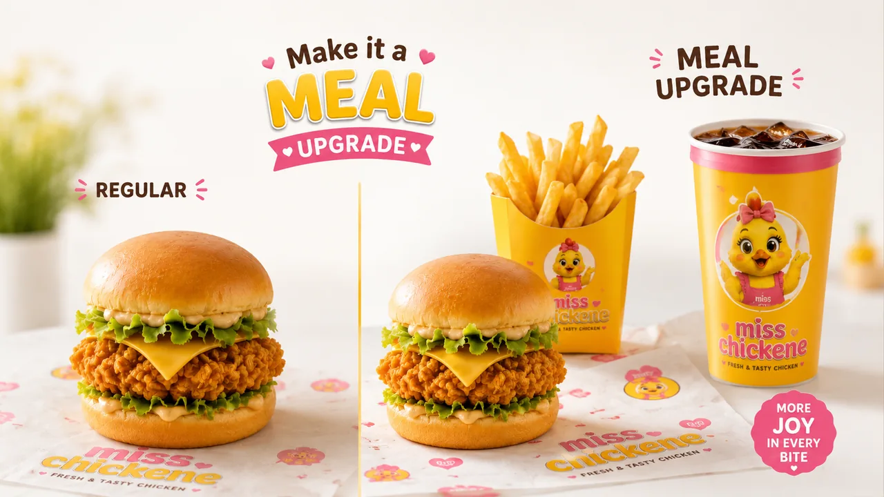 miss chickene meal deal with chips and drink