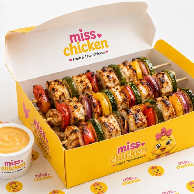 miss chicken chicken skewers bread